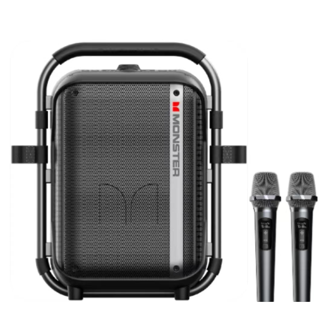 Monster Party Go P13 mochila altavoz impermeable inalámbrico Bluetooth Karaoke reproductor de música Bass Boost con micrófono BiNKO BK-MS22142 1