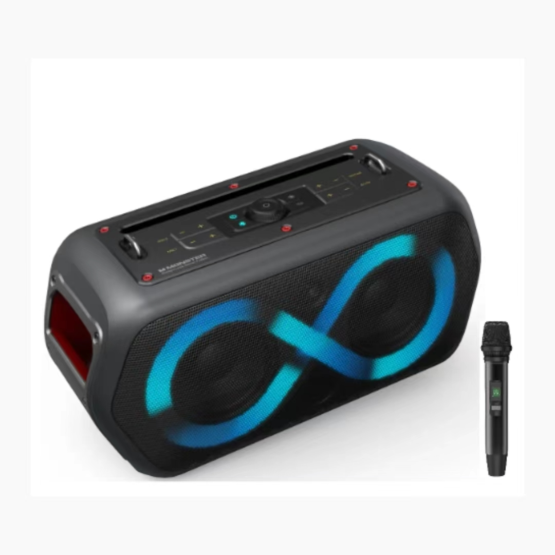 Waterproof Speaker portable powerful party boombox speaker blue tooth IPX5 waterproof with shoulder strap bass boost altavoz Monster BK-MS22132 1