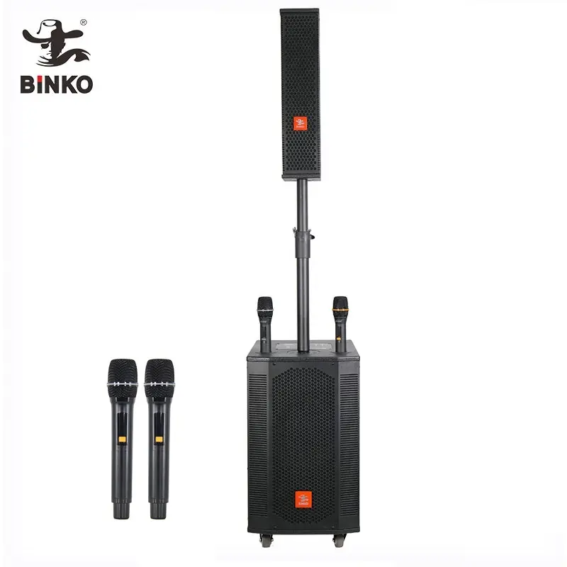 Professional Wireless Speaker Black Shell with Color Light - for Party - Binko 4