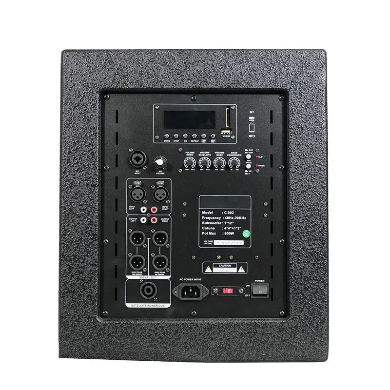 Binko Top Professional Speakers Black Shell with Color Lightsupply 8