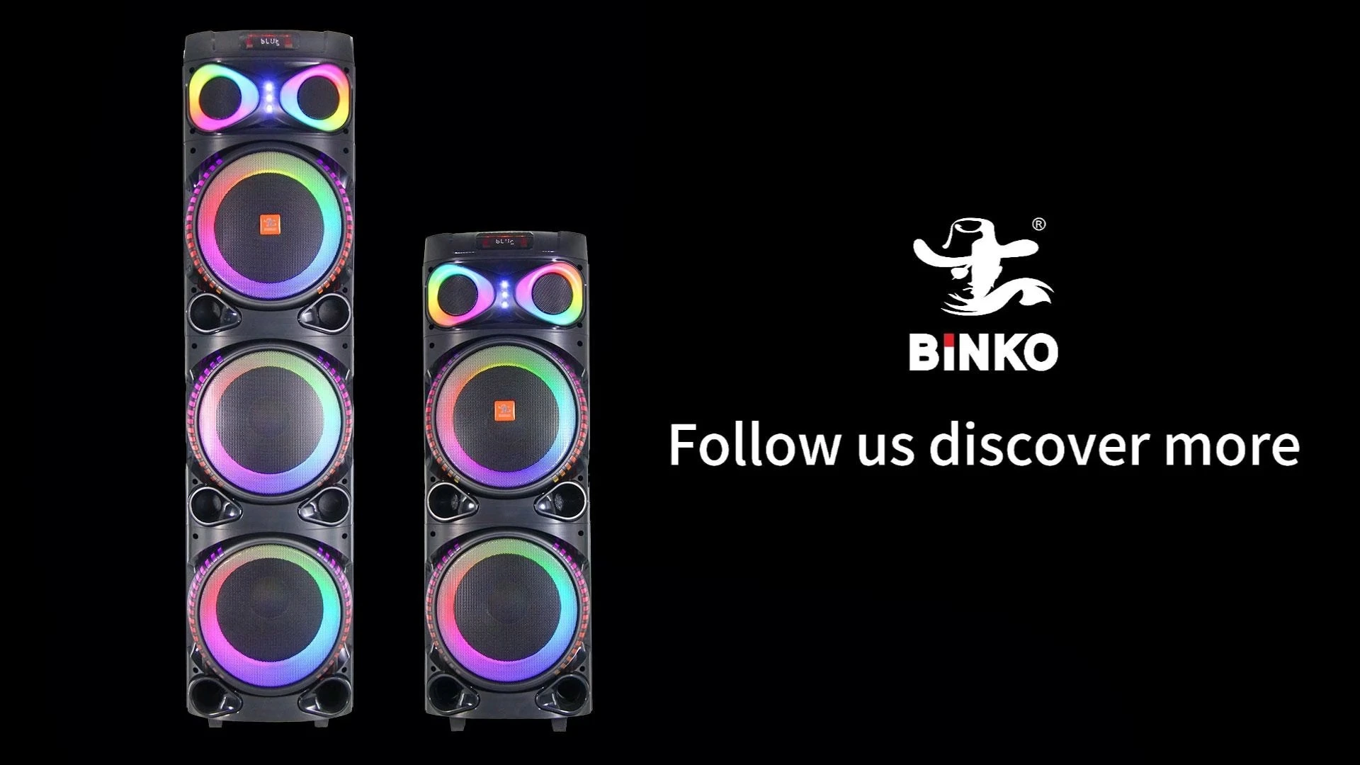 Alto-falante para festa, torre de karaokê de 12 polegadas, led rgb, dente azul, tamanho grande com 2 microfones sem fio, 150w, caixa de música para festa, alto-falantes binko bk-1288 1