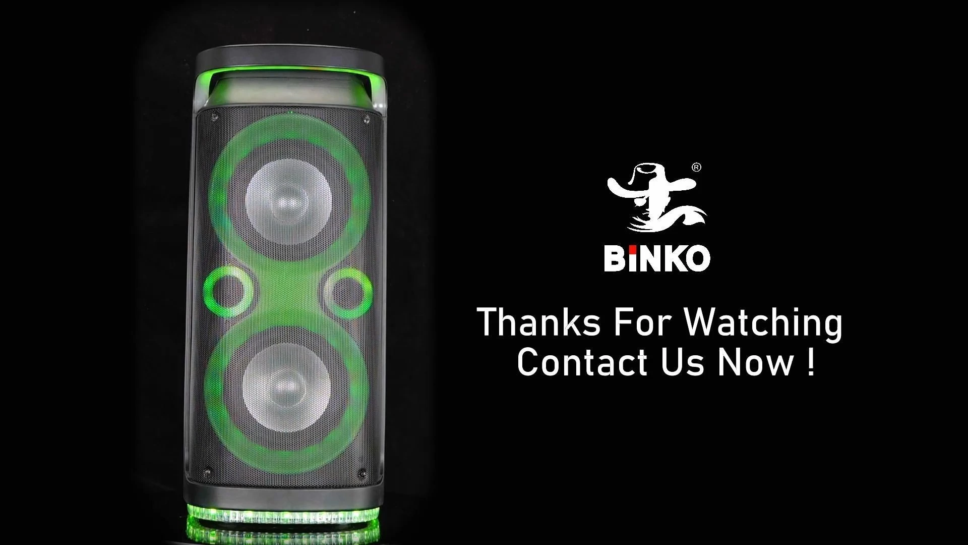 Outdoor Speaker 2x8'' Portable Karaoke FM Radio with LED RGB Light Wireless Smart TWS Speaker with Mic Blue Tooth Technology Speakers BiNKO YX-8820 1