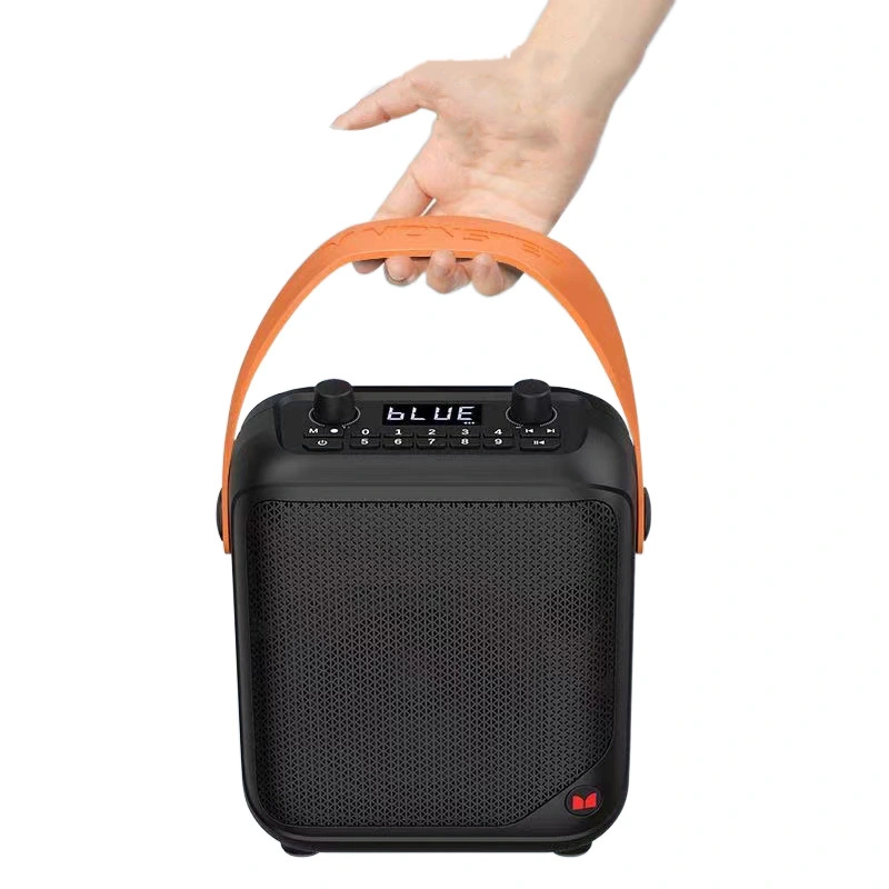 Original Mini 4'' woofer karaoke boombox speaker 5.3 blue tooth portable support BT/TF/AUX IN/U Disk/FM radio speakers Monster Sparkle BK-MS22139 1