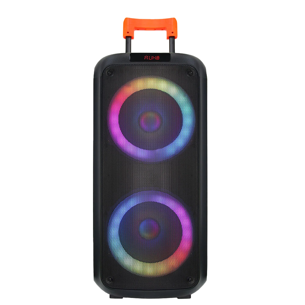 Portable Trolley Bluetooth Speaker With Cool Colorful Lights Home Decor Party Box Clear Sound Speakers For Outdoor/Beach/Travel BiNKO ZJZ-2081 1