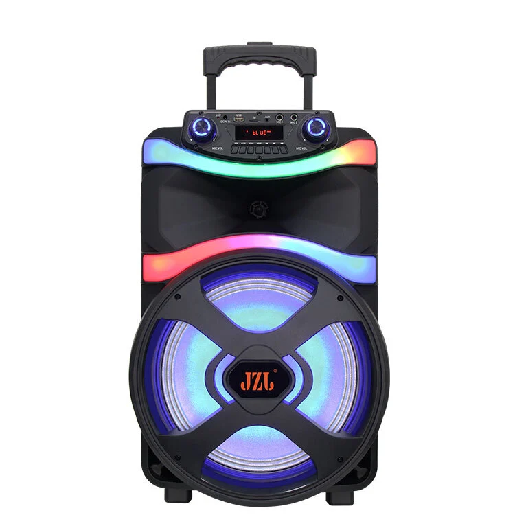 Altavoz con ruedas portátil Woofer de 12 pulgadas, 1000 W, con luces, sonido potente y claro, tiempo de reproducción de 20 a 30 horas, entrada de tarjeta TF AUX, altavoz Bluetooth 5.3 BiNKO BK-SS1202 1