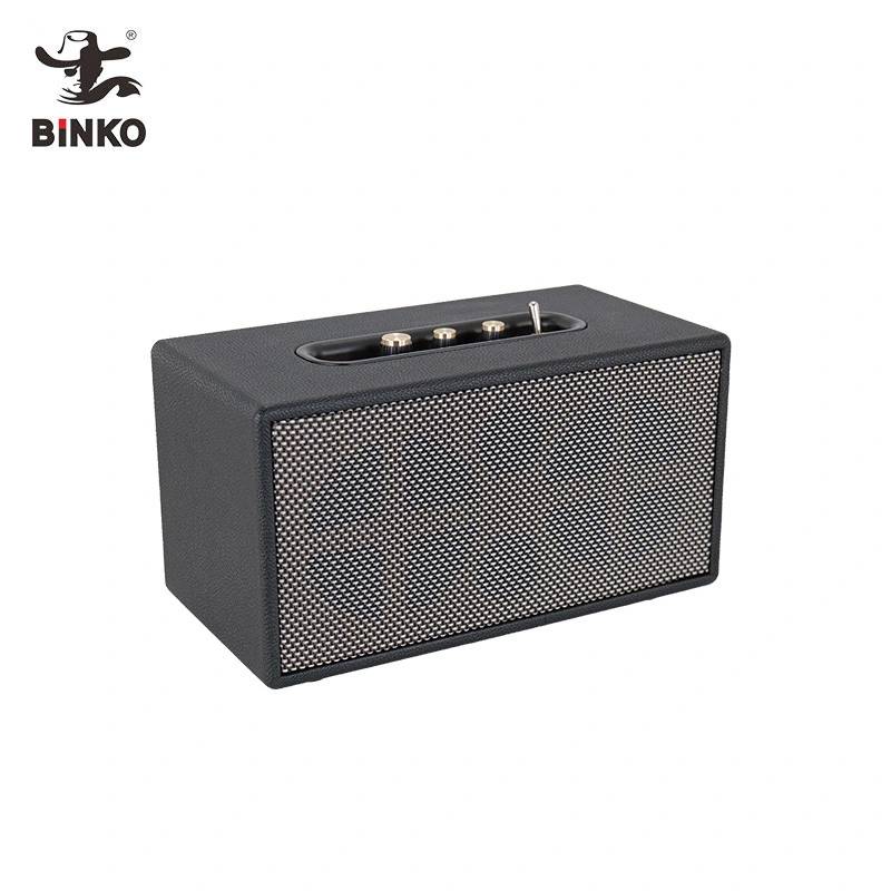 4 Inch Retro Portable Wooden Bluetooth Party Speaker Long Life Battery Power Support USB/TF/AUX/TWS/MIC For for Home/Outdoor/Beach,Gift Ideas BiNKO YX-4020 1