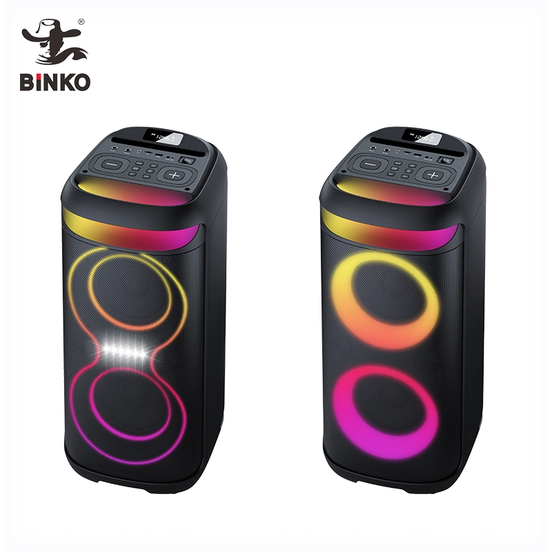 Alto-falantes profissionais que fabricam reprodutor de MP3 duplo de 6,5 polegadas Alto-falante de música Bluetooth ativo Karaokê Boombox para casa, ao ar livre, viagens BiNKO YX-607 1