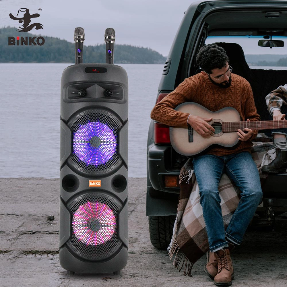 Powerful 10-Inch Bluetooth Amplifier with Subwoofer for Car Bass Active 150W BT Computer Speakers for Parties,Home Theater,Camping,Travel,Beach BiNKO YX-38003 1