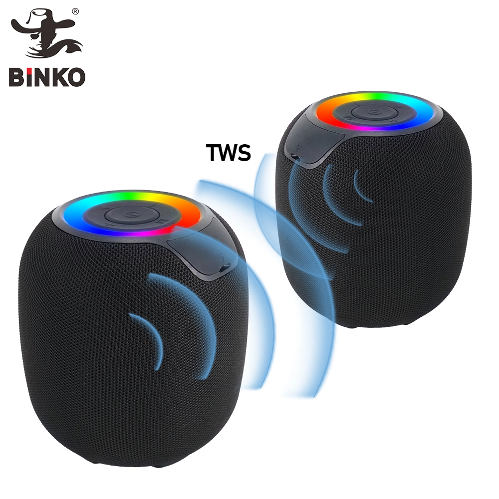 IP67 Portable Speaker 80W Stereo Sound, Custom EQ & BassUp, Built-in Power Bank, Waterproof Bluetooth Mini Speaker for Computer,Camping, Beach, and Backyard BiNKO BK-1008 1