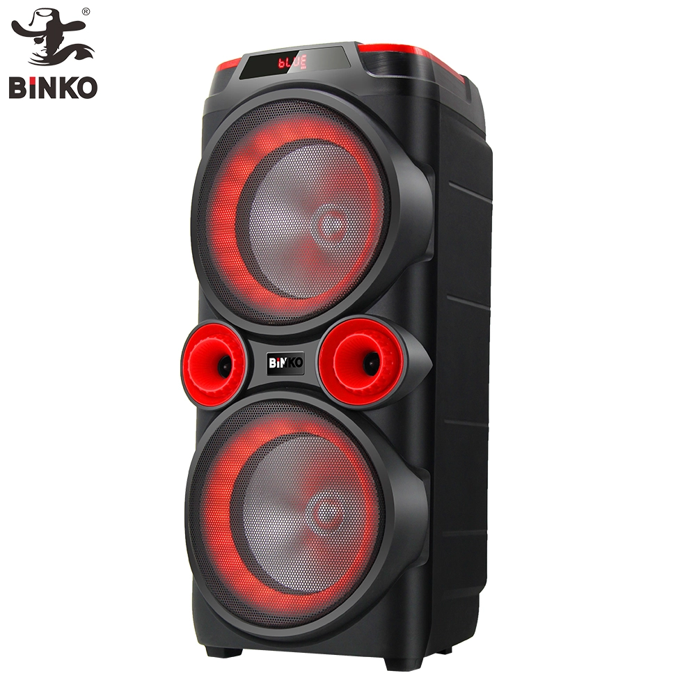 120W IPX4 Waterproof 16-Hour Playtime Dual10 Inch Woofer Disco DJ Party Speaker Wireless Bluetooth5.0 Speaker Karaoke For Pool, Beach, gifts BiNKO YX-1026A 1