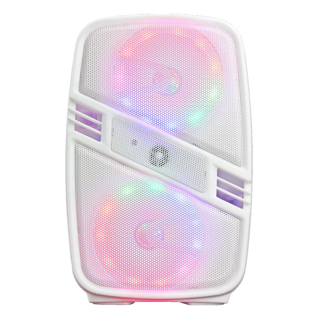 6.5 Inch Portable Wireless BT Speakers Waterproof Outdoor Karaoke Party Boombox Subwoofer White Color For Beach,Travel,Home Decor BiNKO BK-T602 1