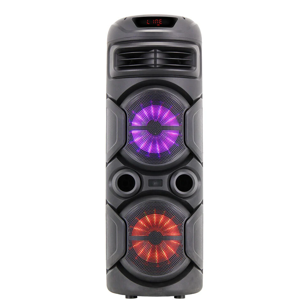 8 Inch Woofer Wireless Bluetooth5.0 Super Bass RGB Flashing Light Multiroom Music Equipment Active Support USB/MP3/AUX/TF/FM Partybox BiNKO ZJZ-9820 1