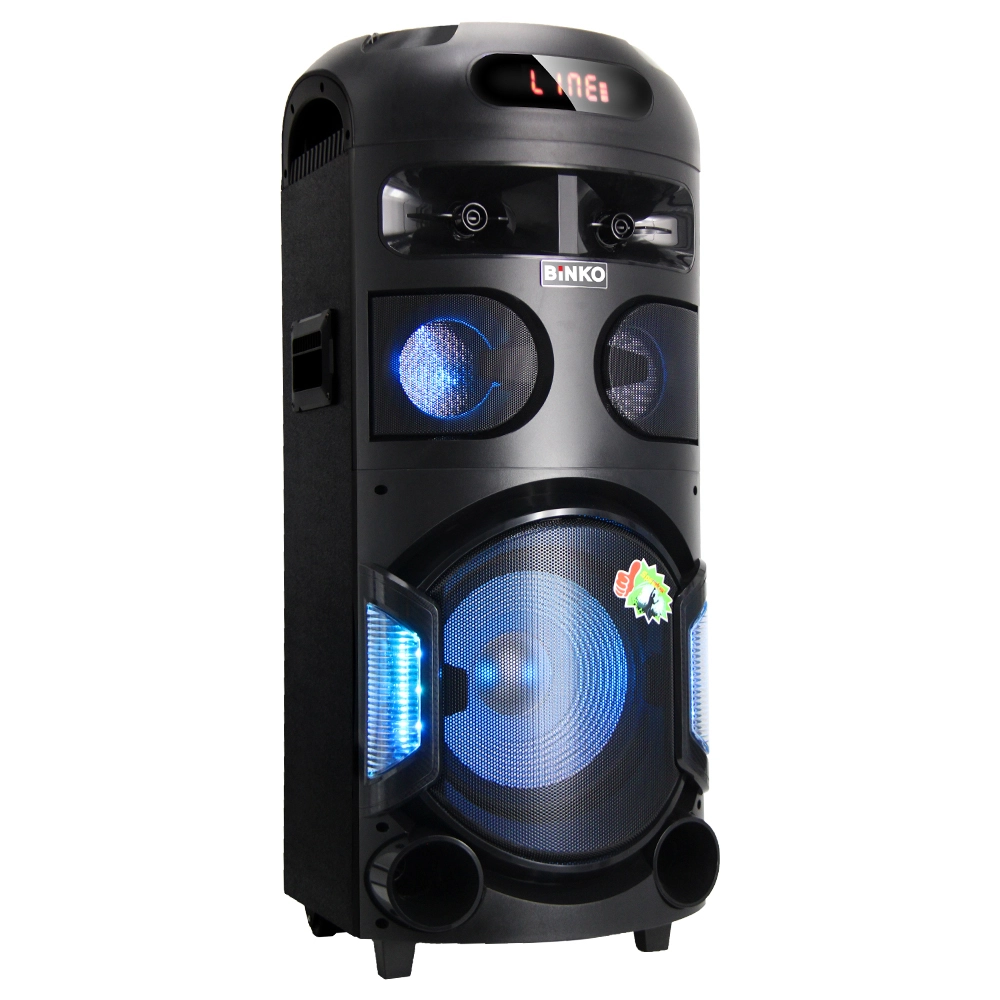 Altavoz de DJ para fiestas profesional al aire libre de 120 W, inalámbrico, de gran tamaño, con micrófono inalámbrico, Partybox para el hogar, la playa y los viajes, regalo ideal para hombres y mujeres BiNKO BK-1209 1