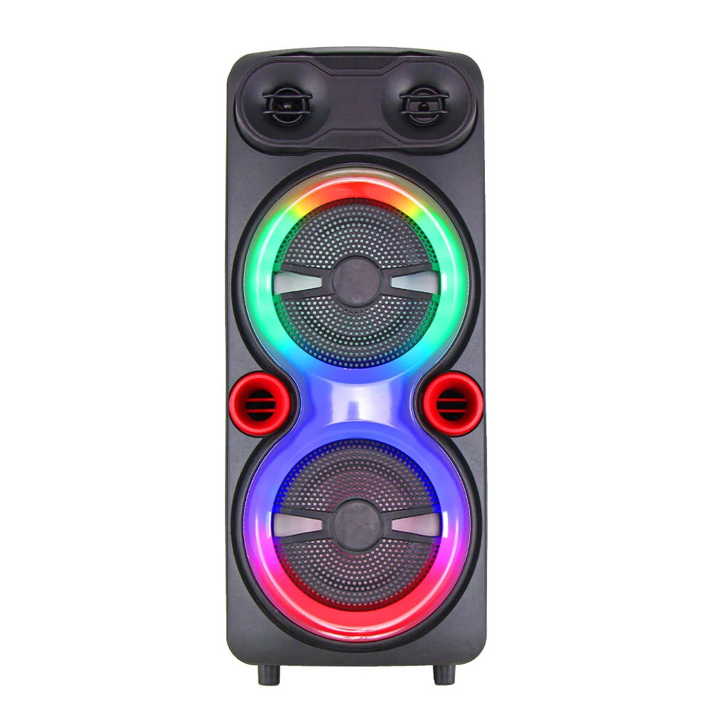 8'' Super Bass Rechargeable Party Speaker System 1000W Karaoke Use Partybox With Small Handle LED RGB Colorful Lighting For Home KTV Birthday Party Holiday BiNKO YX-8801 1
