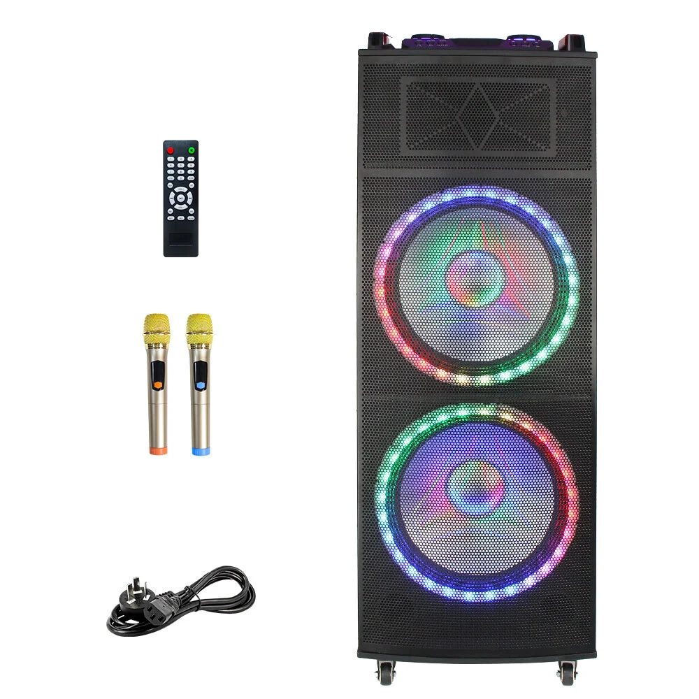 6000W 20-30H Playtime Outdoor DJ Stage 15 Inch Woofer Big Size Super sound PA Wireless Wooden Speaker For Karaoke,Party,Camping,Holiday BiNKO BK-1506 1