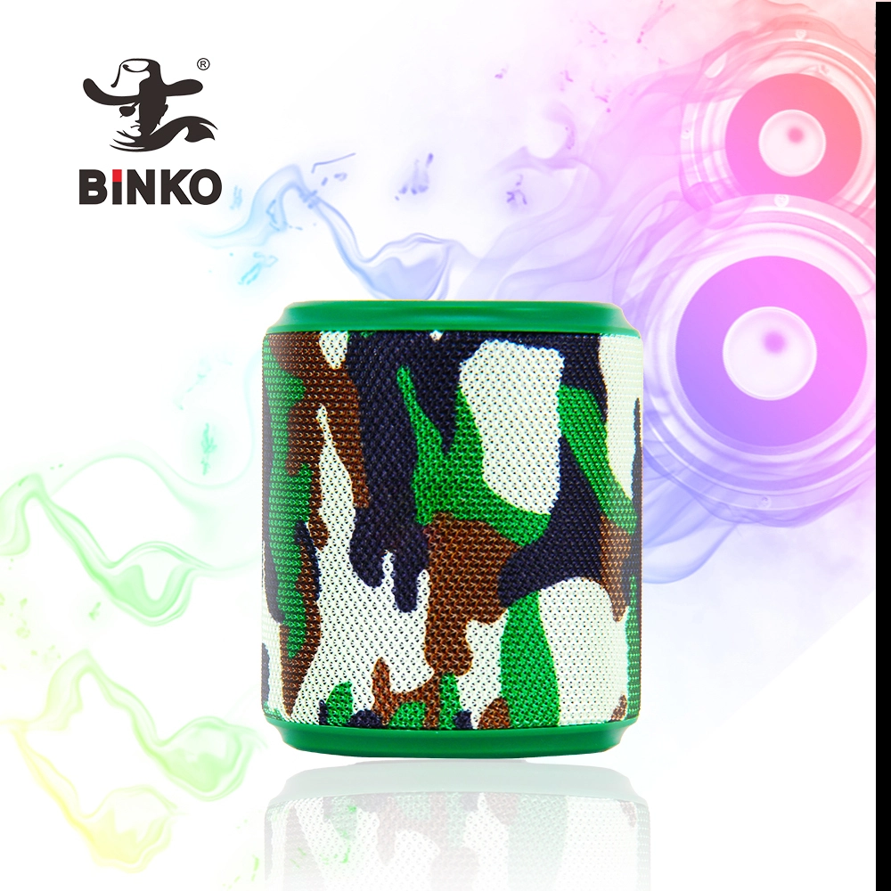 Up to 24H Playtime Portable Small Mini Bluetooth5.0 Speakers RGB LED Lighting Waterproof Cloth Wireless Function for Home Outdoor Party,Gift Idea BiNKO T-351 1