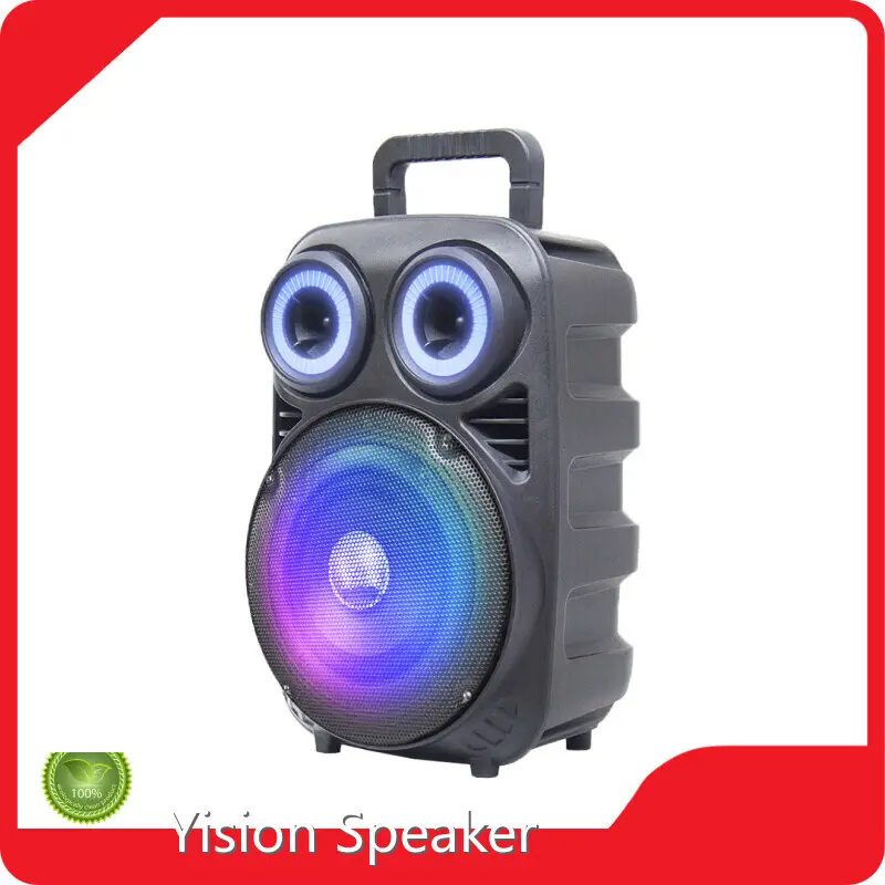 Binko Portable Speaker Supplier Black Shell with Color Light Portable Speaker Suppliercompany 1
