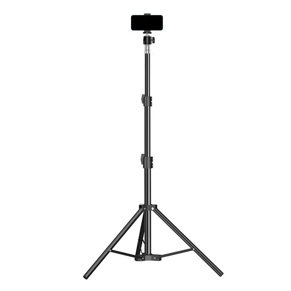Folding Cell Phone Stand for Video Recording & Stream Live Adjustable Durable Metal Mobile Phone Holder 1