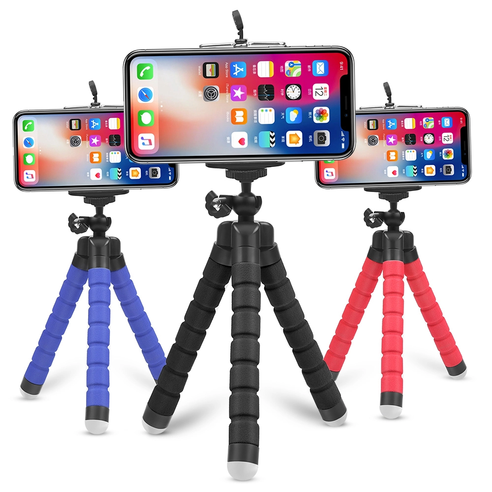 Tripod for iPhone - 3 in 1 Flexible Phone Tripod iPhone Tripod Stand for Video Recording Vlogging Selfie Compatible with Go Pro, Digital Camera 1