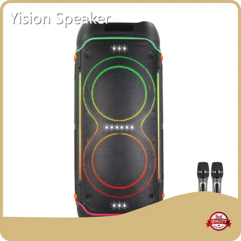 Custom Speaker YX-818 Black Shell with Color Lightfactory 1