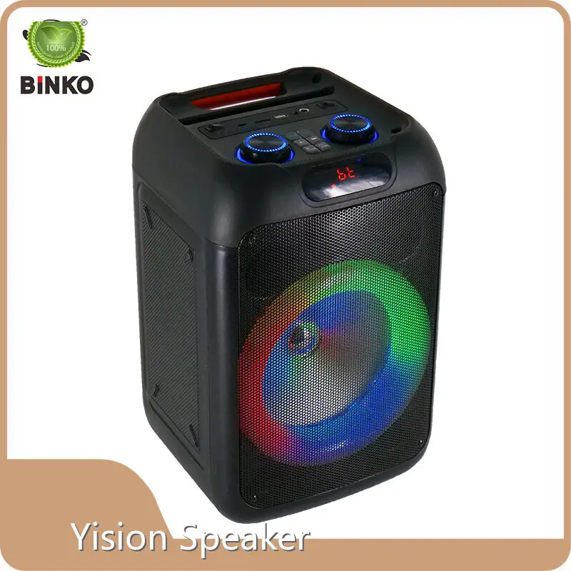 Modern Speaker Black Shell with Color Light ZJZ-82302company 1