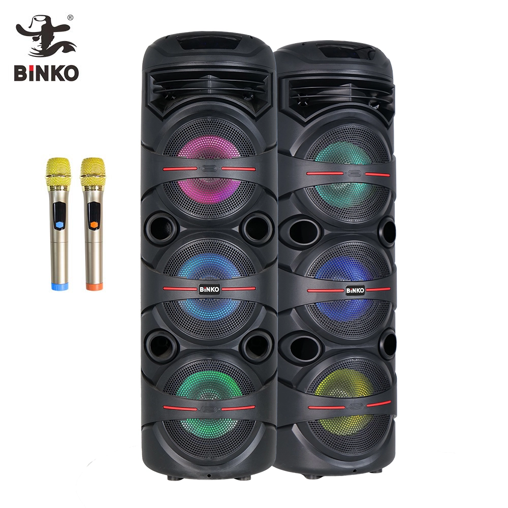 ISED Canada Certification Portable Speaker Bocinas Blue Tooth 6.5''x3 Woofer Sound Box Speakers 1