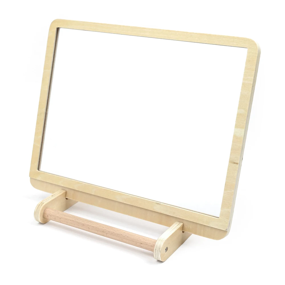 Hàng Mới Về Bằng Gỗ Montessori Bé Hộp Đồ Chơi Sơ Sinh Bộ Gương Và Chân Đế Thẻ Dành Cho Trẻ Em 2