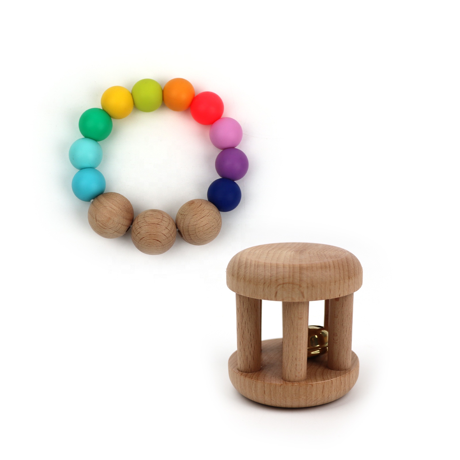 Trống quay bằng gỗ Montessori Hộp đăng ký giáo dục hàng tháng Montessori 0-6 tháng 7
