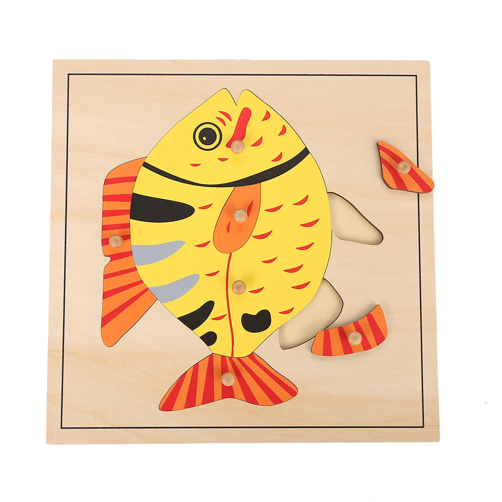 Christmas Animal Shape Kids Jigsaw 3d Bird Puzzles Wooden Educational Toys 3