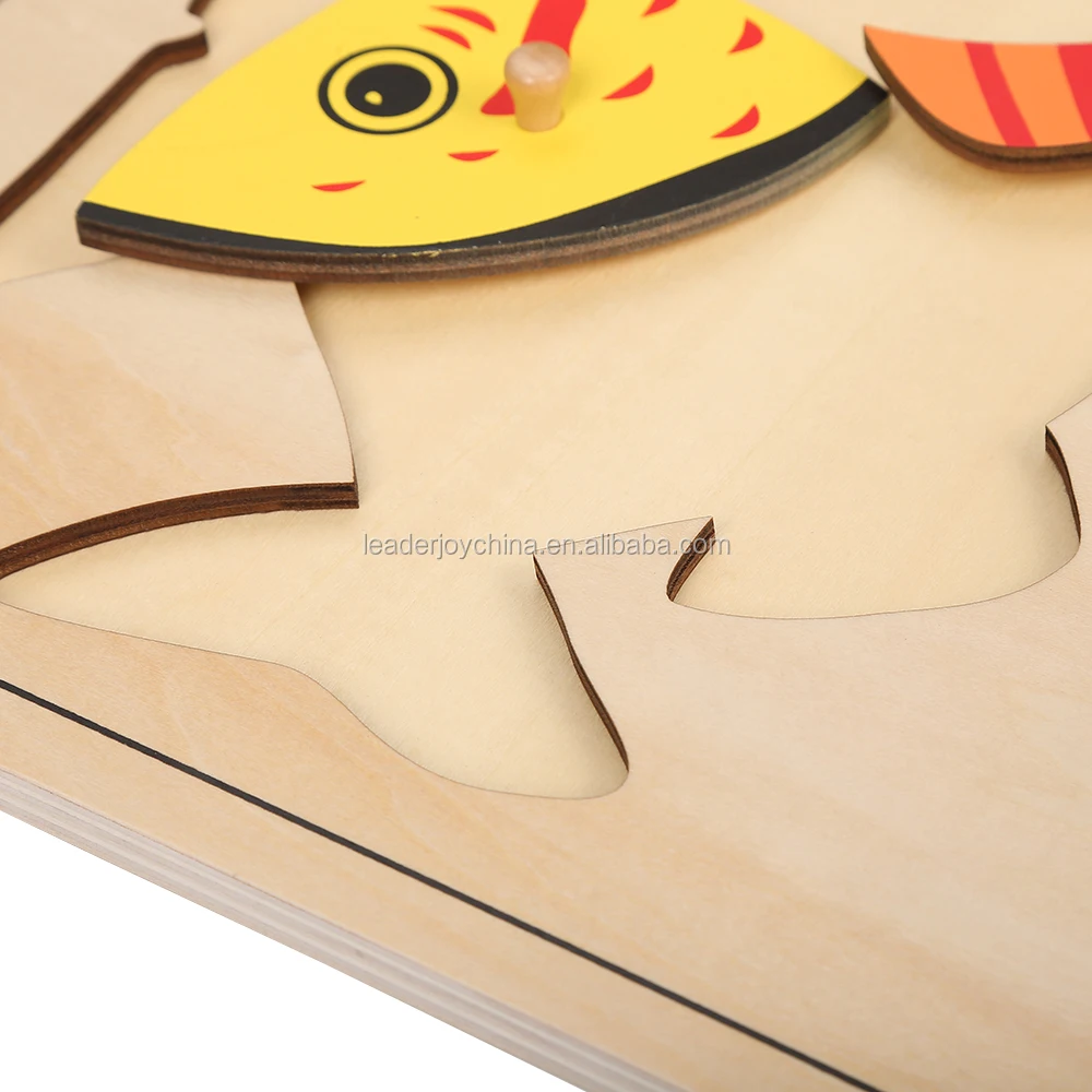 Christmas Animal Shape Kids Jigsaw 3d Bird Puzzles Wooden Educational Toys 7
