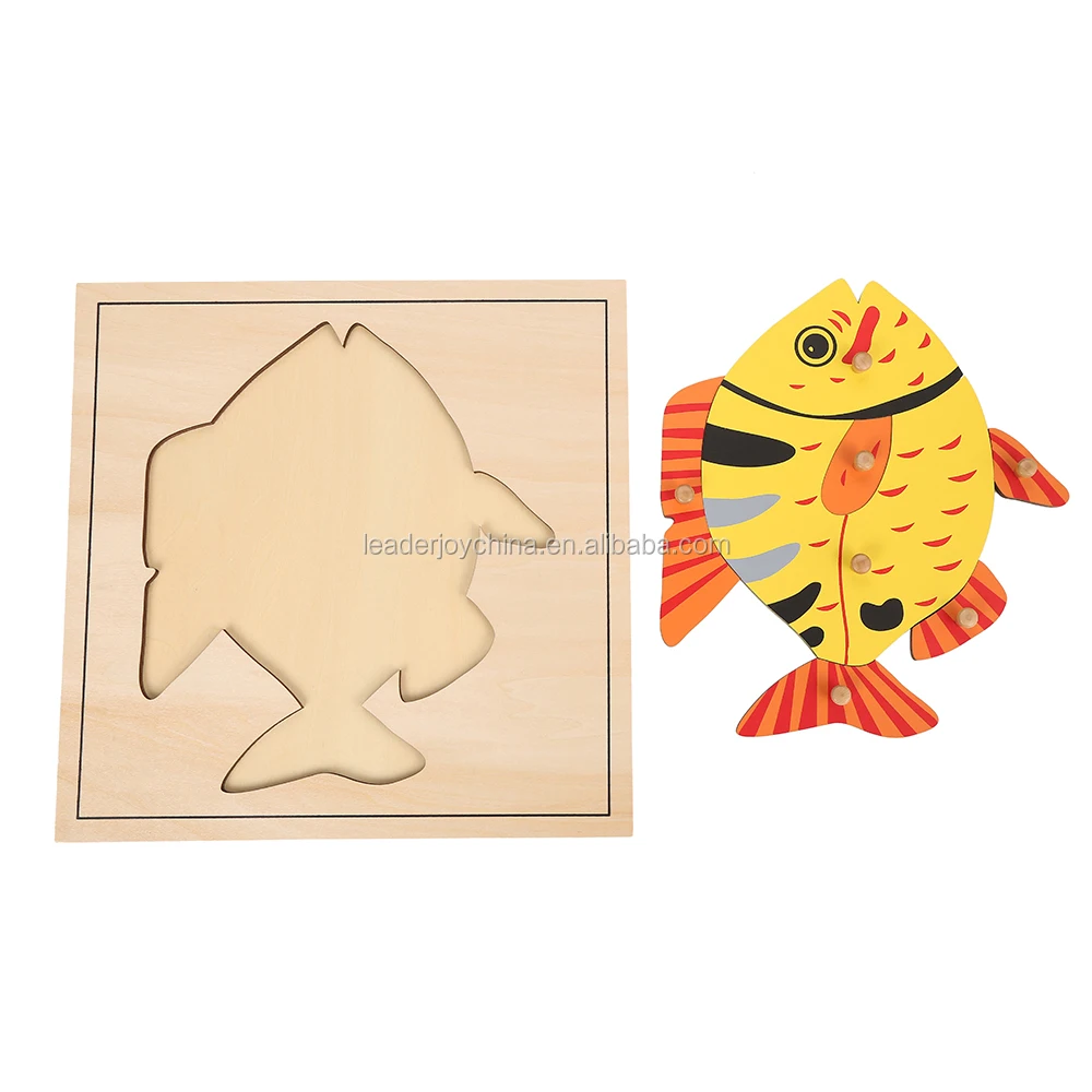 Christmas Animal Shape Kids Jigsaw 3d Bird Puzzles Wooden Educational Toys 4