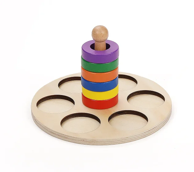 El vástago 2020 de alta calidad vende al por mayor los juguetes educativos de madera de los niños de Montessori de los juguetes 8 del bebé 6