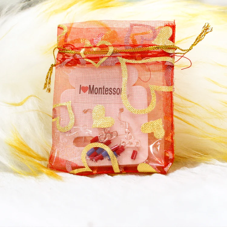 Pendientes de joyería de moda de acero inoxidable para mujer, pendientes de torre rosa Montessori 5