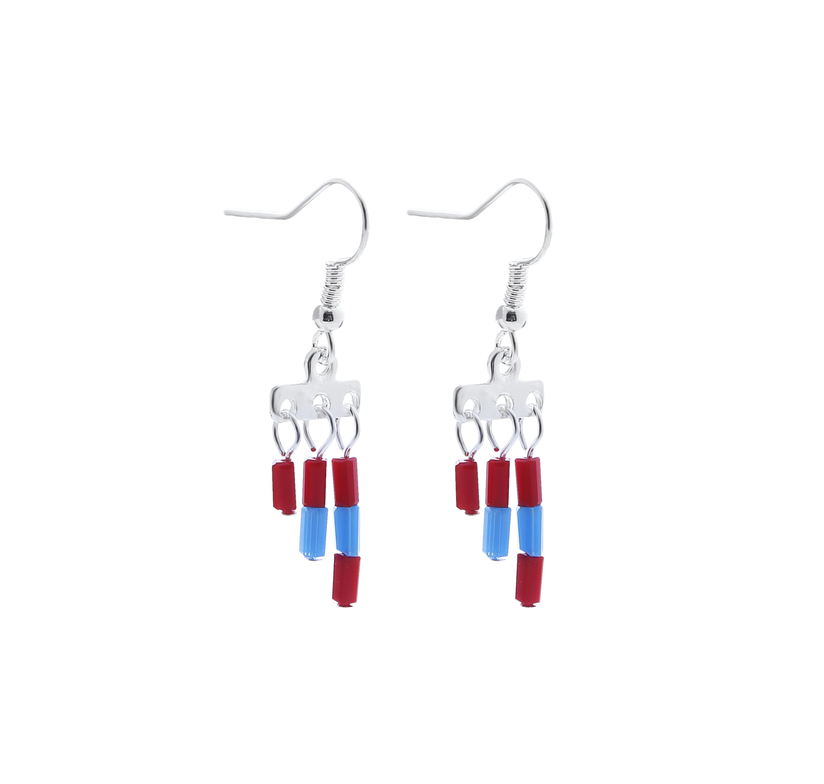 Pendientes de joyería de moda de acero inoxidable para mujer, pendientes de torre rosa Montessori 2