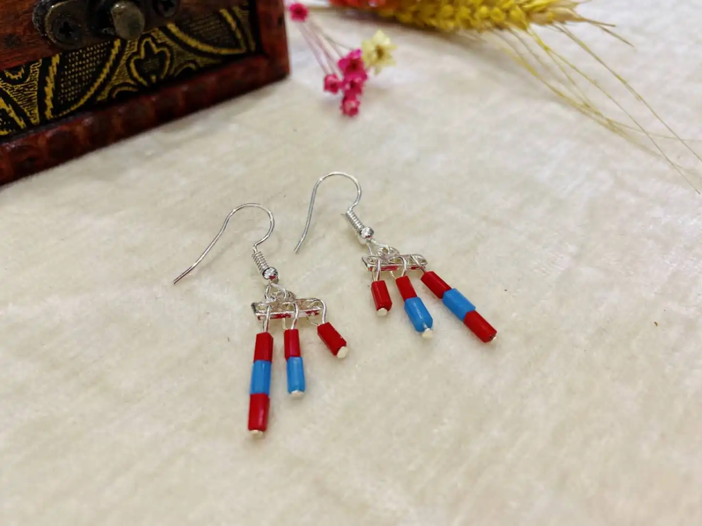 Pendientes de joyería de moda de acero inoxidable para mujer, pendientes de torre rosa Montessori 6