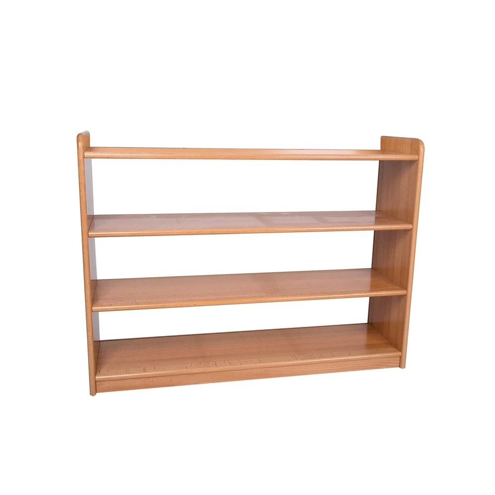 Beech Wood Kids Kindergarten Classroom Furniture Montessori Shelf 1