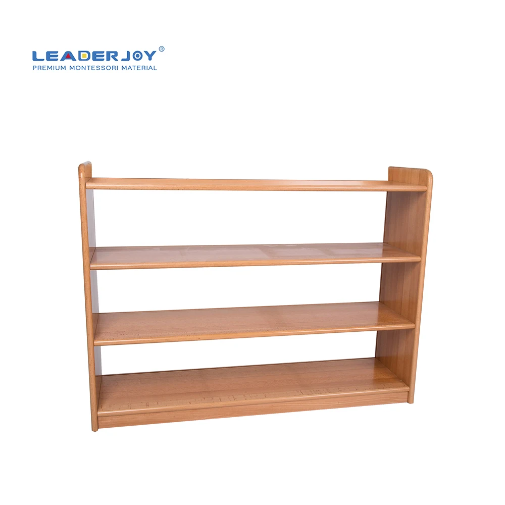 Nội thất lớp học mẫu giáo trẻ em bằng gỗ sồi Kệ Montessori 3