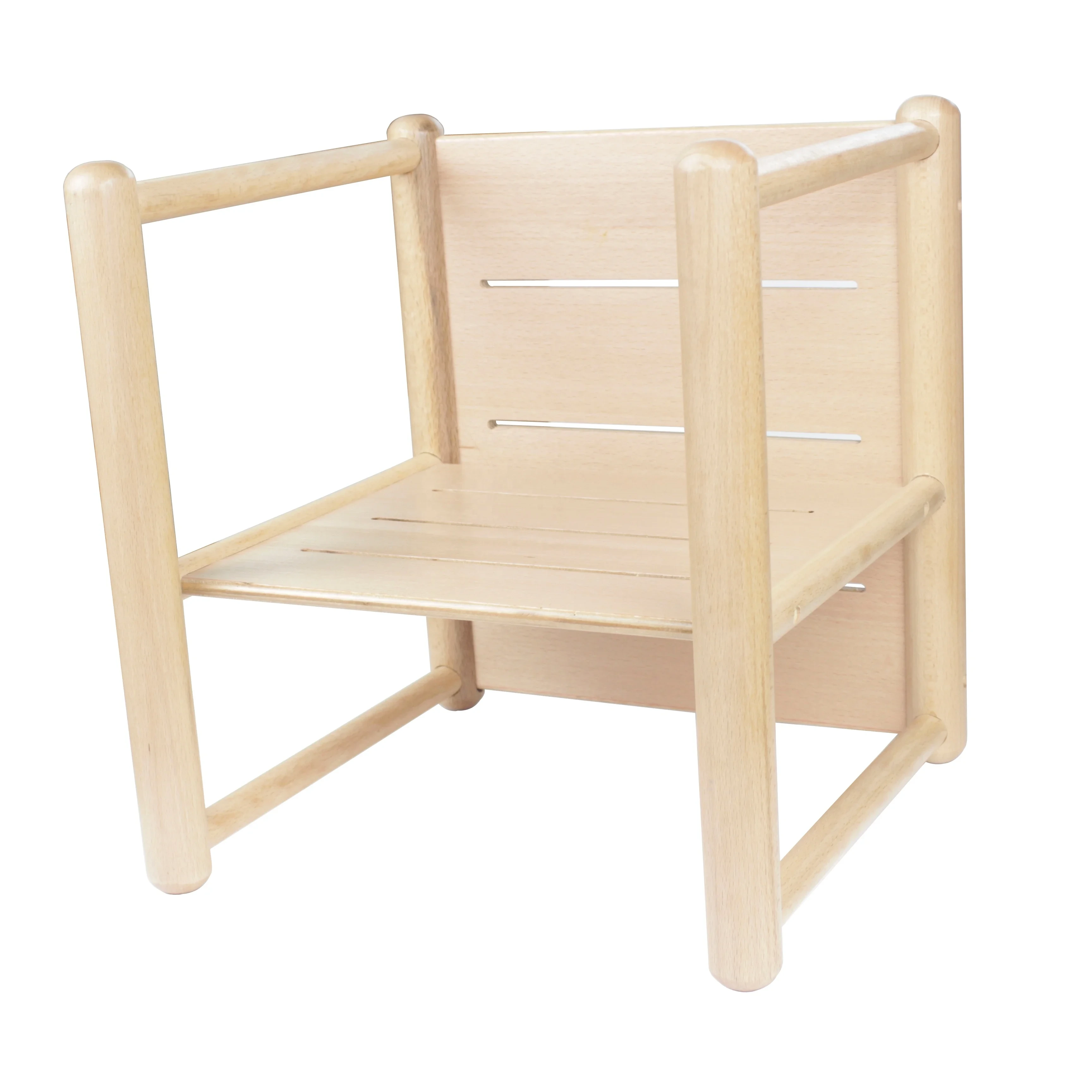 Montessori Toddler Multi-function Beech Wood Chair 1