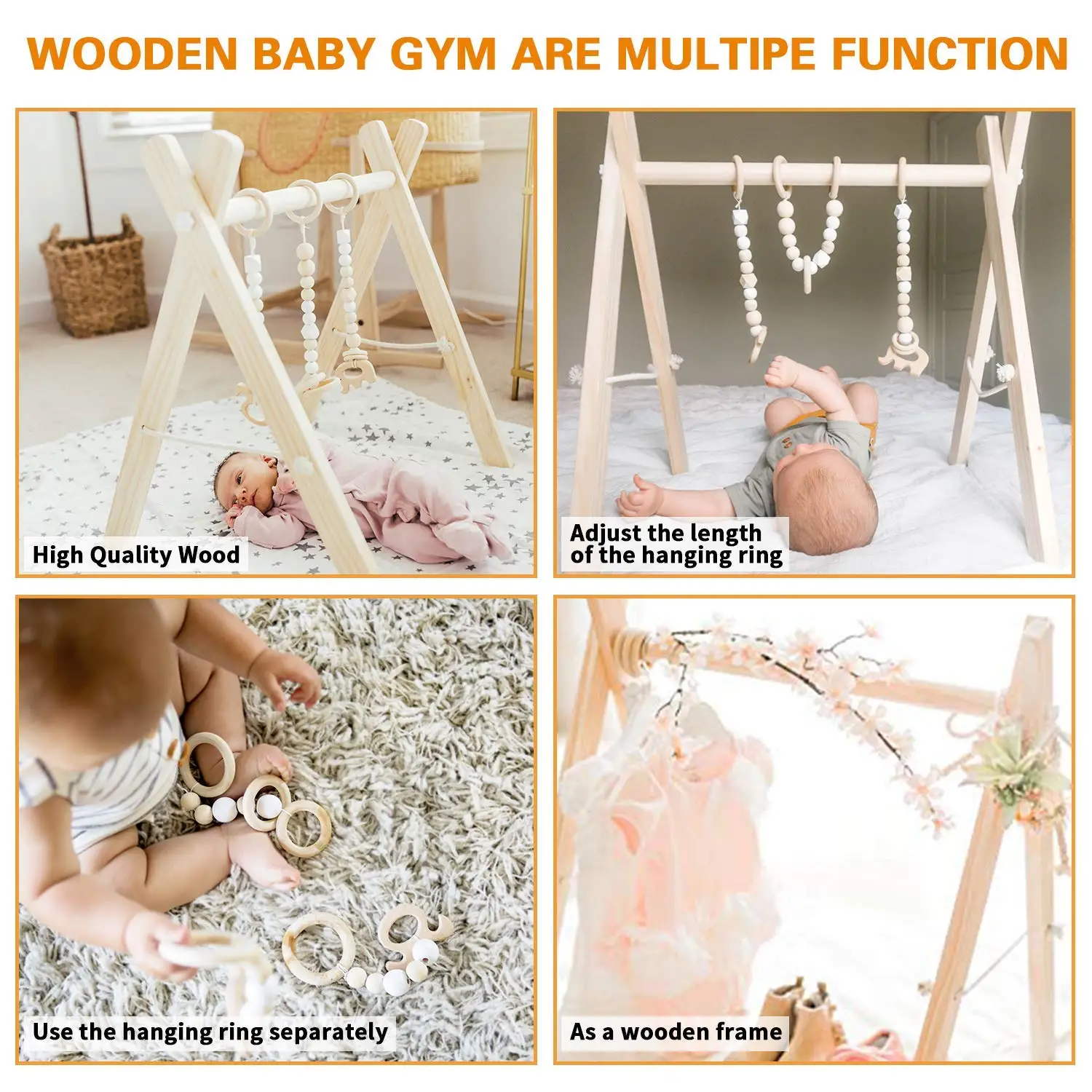 Phòng tập thể dục cho bé bằng gỗ màu tự nhiên - Nội thất giáo dục Montessori 4