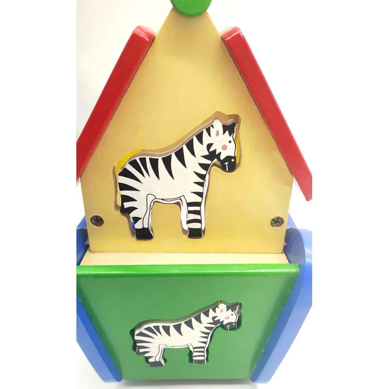 Bộ đồ chơi giáo dục động vật bằng gỗ Noah's Ark cho trẻ em - Leaderjoy 5