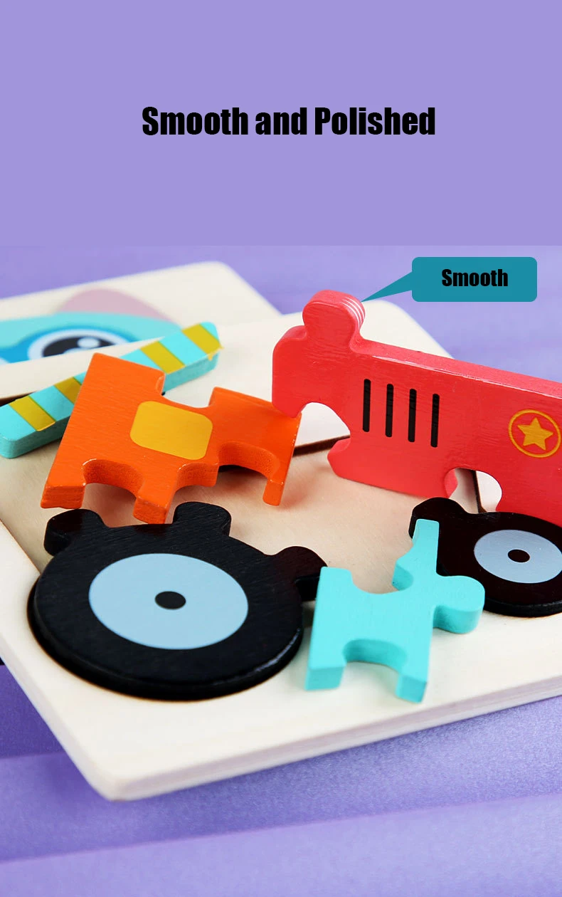 Wooden Educational Toy Jigsaw Puzzles For Toddlers 5