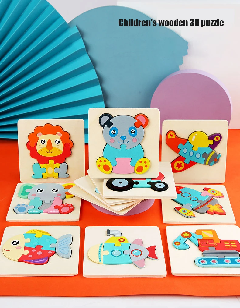 Wooden Educational Toy Jigsaw Puzzles For Toddlers 4