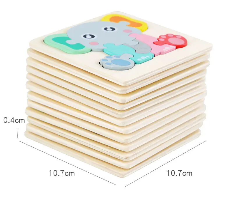 Wooden Educational Toy Jigsaw Puzzles For Toddlers 6