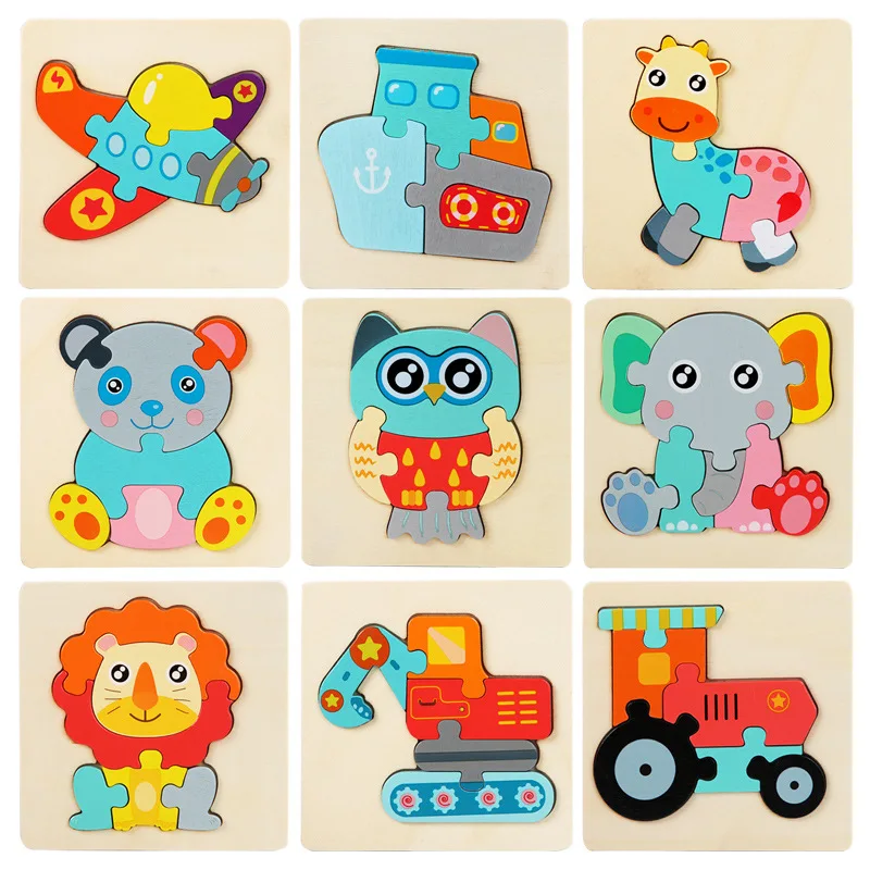Wooden Educational Toy Jigsaw Puzzles For Toddlers 2