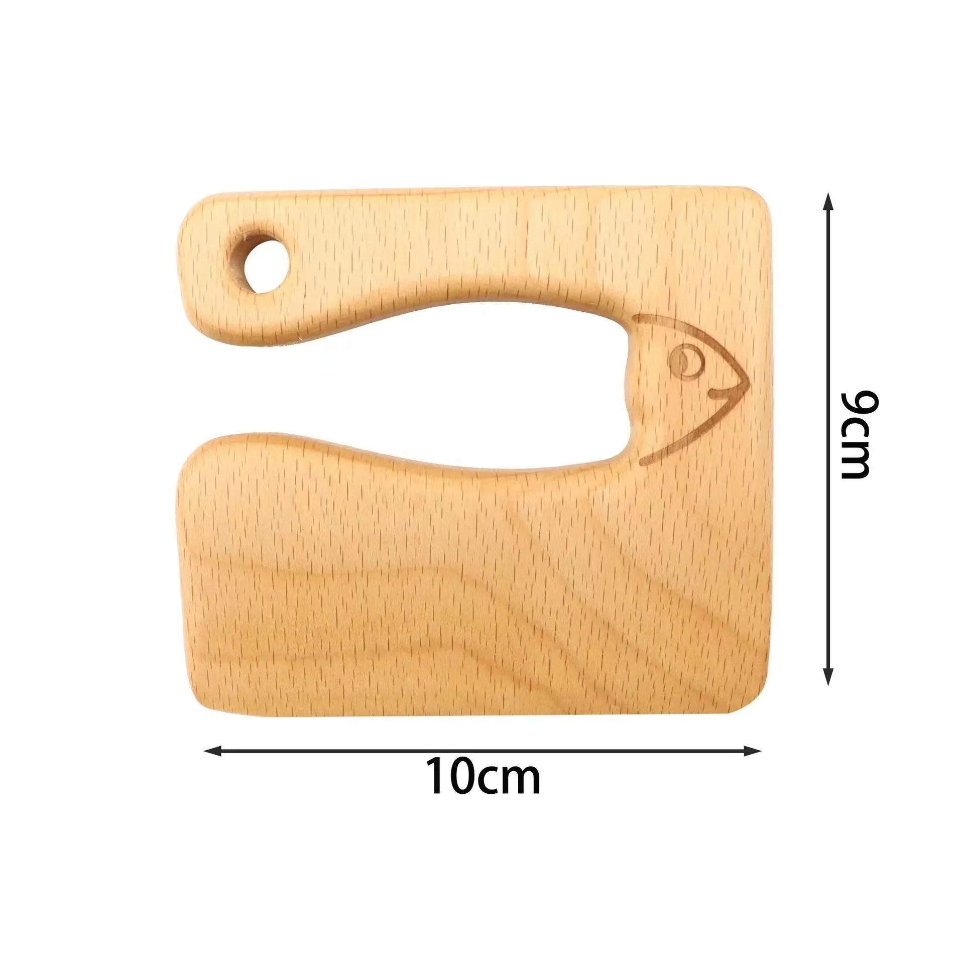 Cuchillo de cocina de madera Leaderjoy para niños para cortar verduras y frutas de forma segura 5
