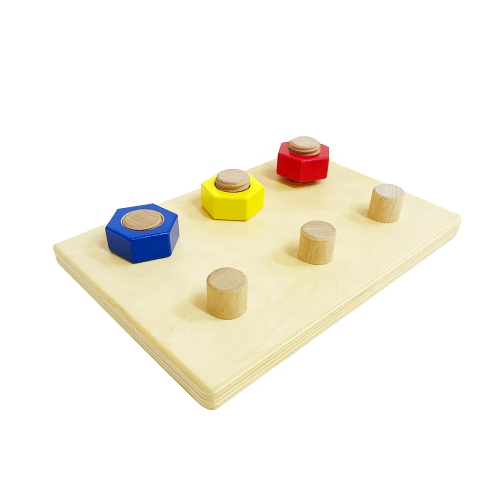 Wooden Screw Nut Toy for Toddlers - DIY Educational Toy 6