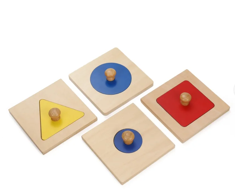 Đồ Chơi Ghép Hình Hình Học Bằng Gỗ Montessori - Chất Lượng Cao 3