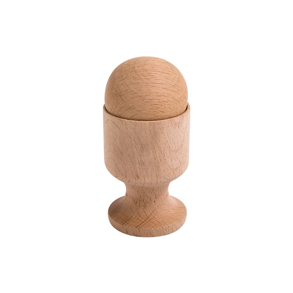 Beech Wood Montessori Egg Cup Baby Educational Toy Set 1
