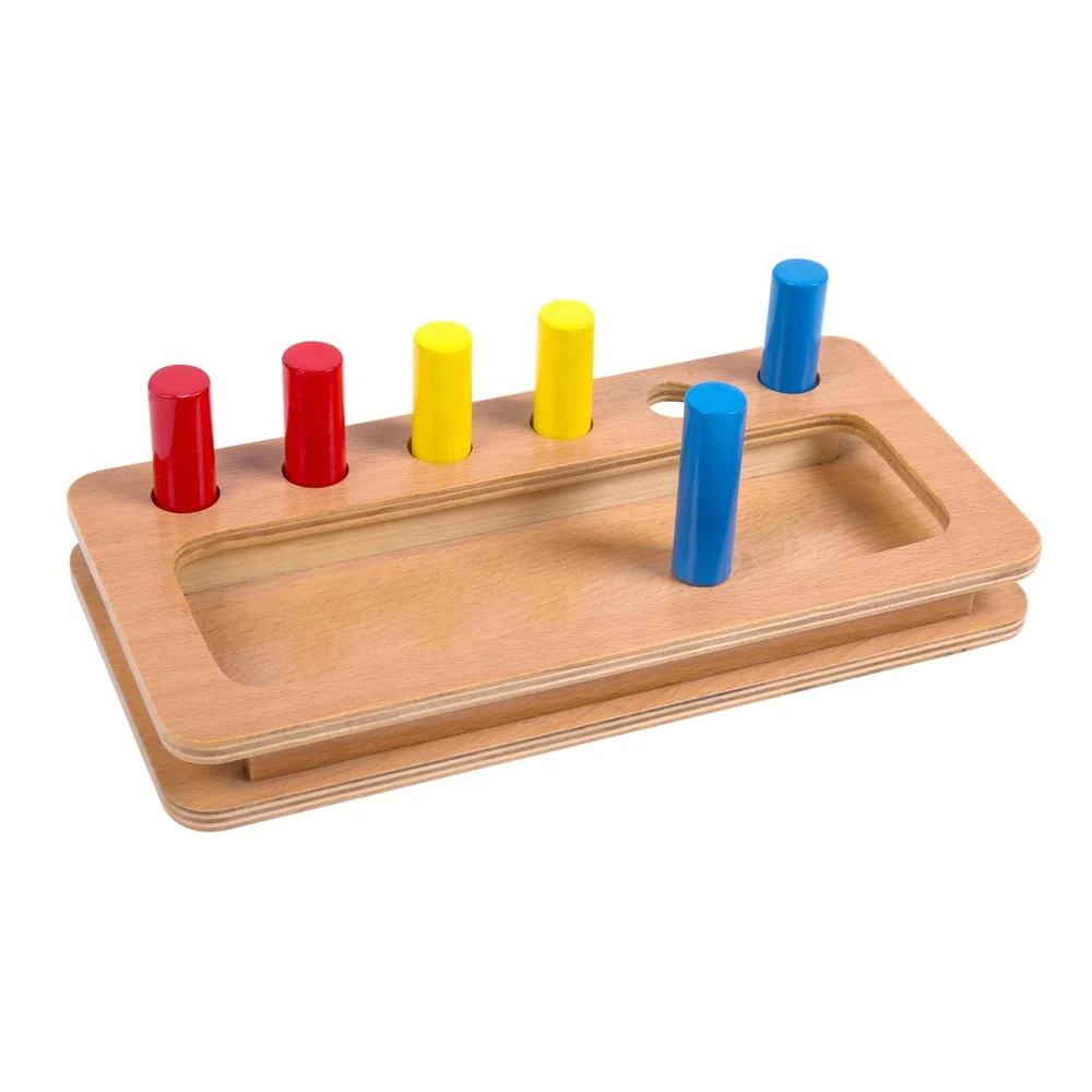 Đồ chơi giáo dục Montessori bằng gỗ cho bé - Hộp chốt bán buôn 3