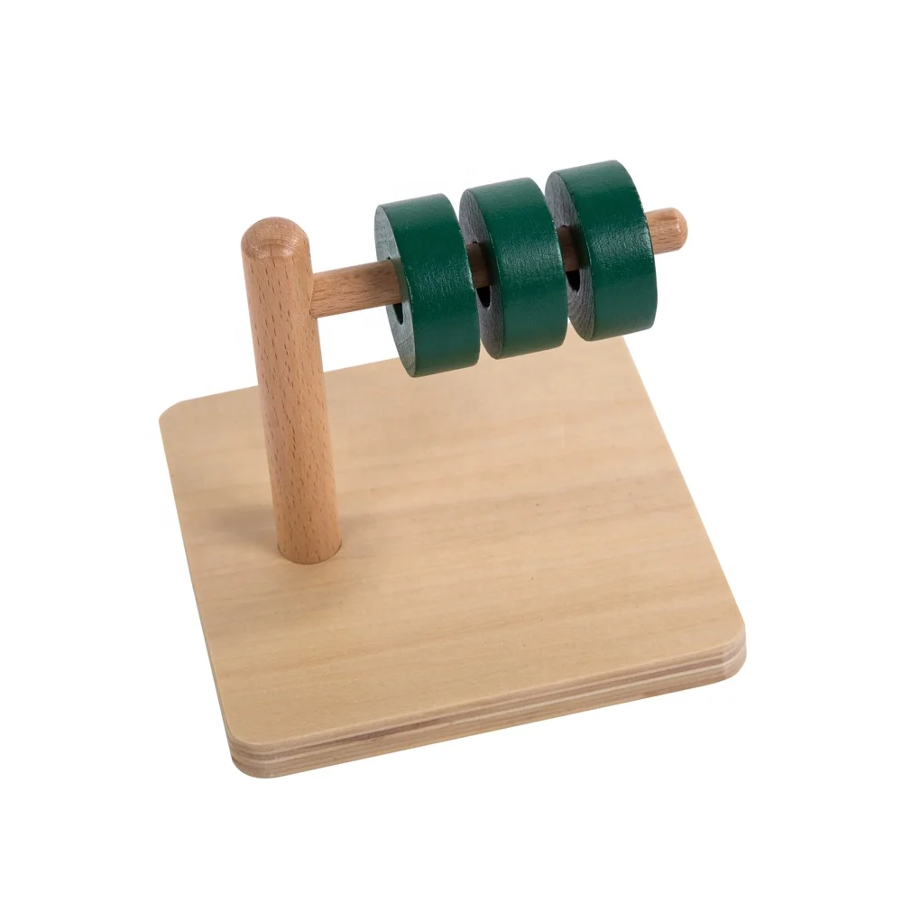 Đồ chơi giáo dục Montessori bằng gỗ - Đĩa Leaderjoy 2